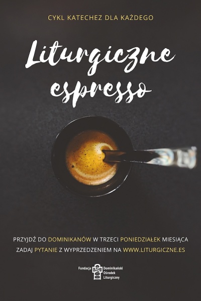 plakat liturgicznego espresso